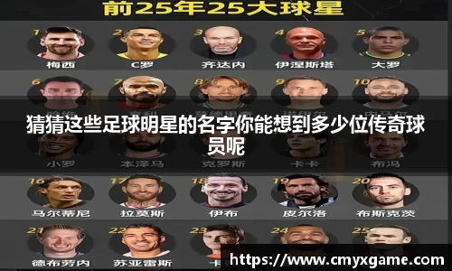 猜猜这些足球明星的名字你能想到多少位传奇球员呢