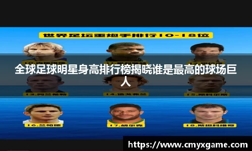 全球足球明星身高排行榜揭晓谁是最高的球场巨人